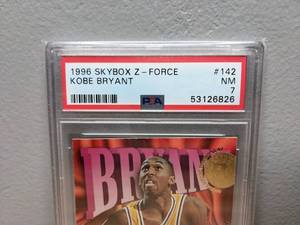 lot 24 image: Graded Kobe Bryant 1996 Skybox Z Force Rookie Card PSA 7 Los Angeles Lakers NBA Basketball - X