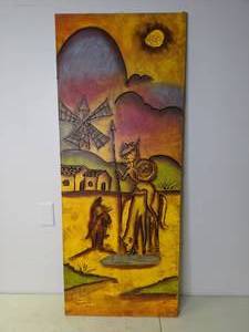 lot 107 image: Colorful Canvas Wall Art by Tirado - Z