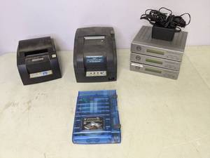 lot 149 image: Miscellaneous Electronics iOmega Zip Drive, Wegener Muzak Encompass LE2, Bixolon Thermal Printer, and Citizen Thermal Printer - R