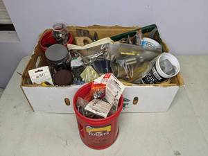 lot 137 image: Large Assortment of Tools and Garage Items Wrenches, Screwdrivers, Sawblades and More - R