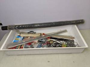 lot 138 image: Assortment of Home Improvement Items Putty Torch, Spline Tools, Weather Stripping and More - R