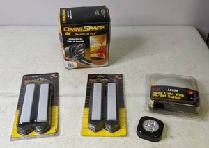 lot 212 image: Auto Parts Lot Omni Spark Ignition Wire Set, Lecor Marker Lights, Lecor Dome Light, and More   - Z