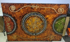 lot 203 image: Large Southwest Influenced Wall Art - Z