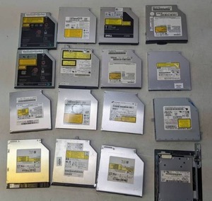 lot 195 image: Lot of (15) Laptop CDDVD Drives & (1) Floppy Drive Dell, IBM, Sony, Apple,  - Z