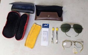lot 234 image: Lot of Eyeglasses, Eyeglass Cases, Eyeglass Repair Kits & Silicone Nose Pads - Z