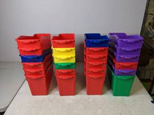 lot 235 image: Assortment of 24 Up & Up Book Storage Bins - N