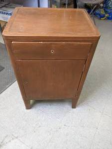 lot 240 image: Vintage Wooden Cabinet with Drawer - N