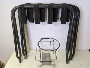 lot 326 image: Collection of Luggage Racks and Wire Racks - N