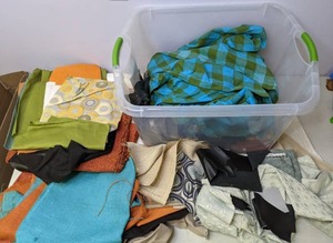 lot 300 image: Array of Mixed Fabrics - N
