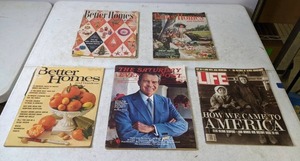 lot 307 image: Lot of (5) Vintage Magazines Better Homes, The Saturday Evening Post, Life  - N