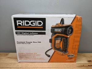 lot 37 image: Brand New Ridgid 18V Digital Inflator - T