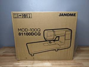 lot 3 image: Brand New Janome MOD 100Q Computerized Sewing Machine - T