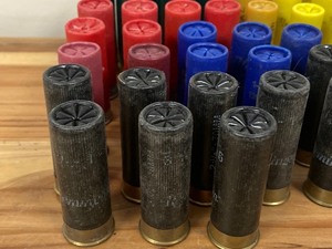 lot 223 image: Lot Of Assorted 12 & 20 Gauge Shotshells (36) 12gauge Trap Loads, (4) 12gauge Game Loads, (12) 20gauge Game & Target Loads
