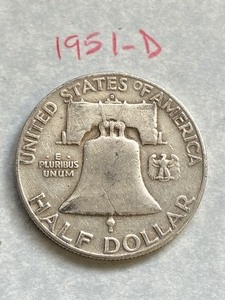 (1) Franklin Half Dollar Coin