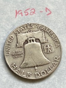 (1) Franklin Half Dollar Coin