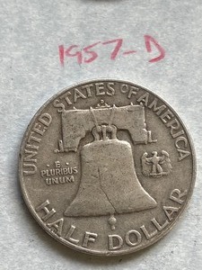 (1) Franklin Half Dollar Coin