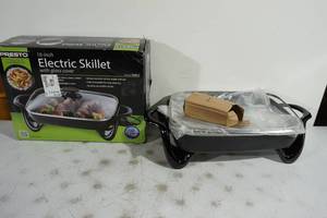 lot 5 image: Presto 16 Electric Skillet with Glass Cover