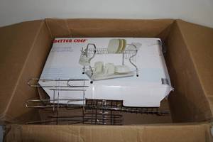 lot 26 image: Better Chef 22 Inch Dish Drying Rack - Missing Nuts