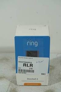 lot 84 image: NEW Ring Video Doorbell 4 - Satin Nickel Smart Camera