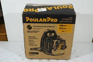 lot 103 image: NEW Poulan Pro Gas Backpack Leaf Blower