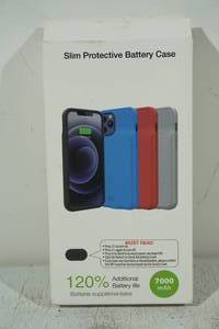 lot 133 image: Slim Protective Battery Pack Cover for iPhone 12 Pro Max