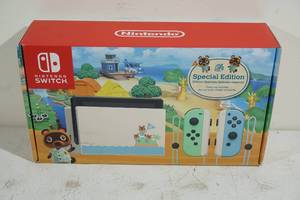 lot 53 image: NEW Nintendo Switch Animal Crossing Special Edition Video Game System