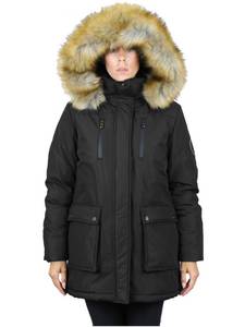 lot 17 image: NEW Spire by Galaxy Womens Tech Hooded Parka - Black - XL