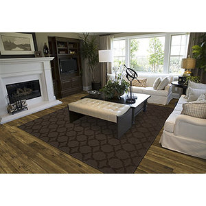 lot 61 image: Sparta 76 x 96 Large Brown Rug