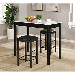 lot 102 image: Tavern Set with Faux Marble Top