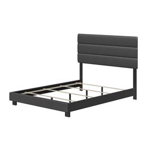 lot 146 image: Accent Napoli Full Platform Bed Frame - Black