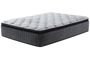 lot 210 image: Signature Design by Ashley Cormo Firm Pillowtop Queen Mattress, M63531 - Store Display.