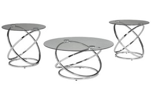 lot 230 image: Signature Design by Ashley Hollynyx Living Room Table Set, T270-13 - Store Display.