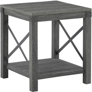 lot 242 image: Signature Design by Ashley Freedan Grayish Brown End Table, T175-2 - Store Display.