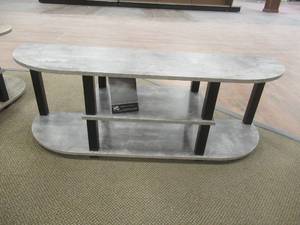 lot 220 image: Signature Design by Ashley Jastyne Two Tone TV Stand, W102-10 - Store Display.