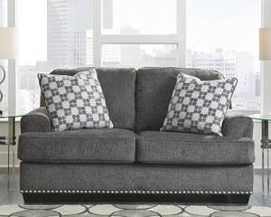 lot 245 image: Benchcraft by Ashley Furniture Locklin Loveseat, 9590435 - Store Display.