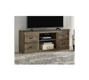 lot 252 image: Signature Design by Ashley Trinell 60 TV Stand, EWo446-168 - Store Display.