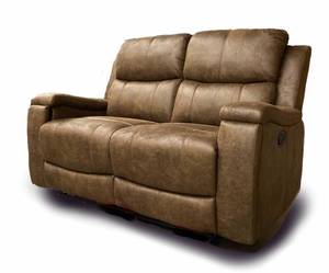 lot 257 image: Signature Design by Ashley Marwood Reclining Loveseat, 3740486 - Store Display.