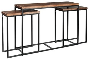 lot 259 image: Signature Design by Ashley Jadenley SofaConsole Table (Set of 3), A4000255 - Store Display.