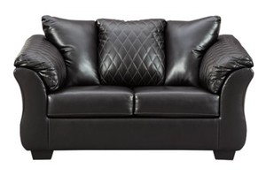 lot 268 image: Signature Design by Ashley Betrillo Loveseat Black, 4050235 - Store Display.