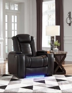 lot 269 image: Signature Design by Ashley Party Time Power Recliner, 3700313 - Store Display.