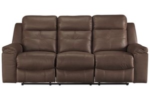 lot 271 image: Signature Design by Ashley Jesolo Reclining Sofa, 8670488 - Store Display.