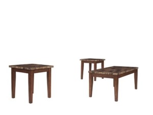 lot 272 image: Signature Design by Ashley Theo Table (Set of 3), T158.13 - Store Display.