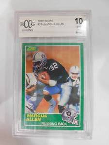 lot 78 image: BCCG 10 1989 Score Marcus Allen #234