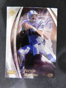 lot 1 image: 1998 Edge Masters Peyton Manning Rookie Card #73 Serial #36035000