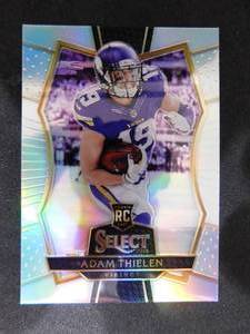 lot 7 image: 2016 Select Silver Prizm Adam Thielen Rookie Card #104 Mint