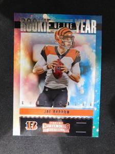 lot 13 image: 2020 Panini Contenders ROY Joe Burrow Rookie Card Mint