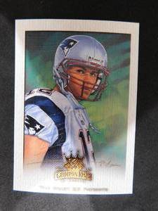 lot 18 image: 2002 Gridiron Kings Tom Brady 1st Gridiron Kings Card #N4 Mint