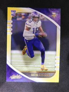 lot 31 image: 2020 Absolute Yellow SP Justin Jefferson Rookie Card #168 MINT