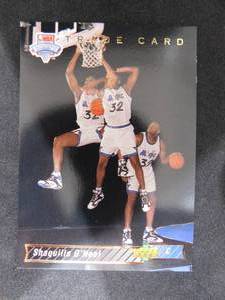 lot 35 image: 1992 Upper Deck Shaquille ONeal Rookie Card #1B HOFer