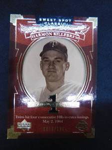 lot 114 image: 2004 Sweet Spot Classic Harmon Killebrew #110 Serial #8191964